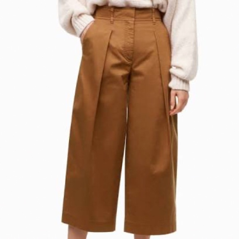 Aritzia Babaton Wide Leg pleated pants size 8 (fits like a 6)